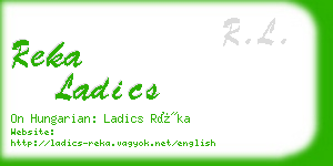 reka ladics business card